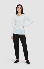 Smiley World x koi Kind Women's Long-Sleeve Burnout Tee