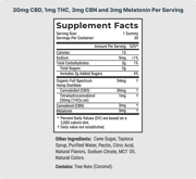 Joy Organics Full Spectrum CBD Sleep Gummies with CBN & THC - Mixed Berry