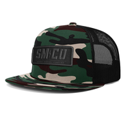 Sparks Motors Camo Leather Patch Snapback