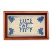 Home Sweet Home Valet Tray (Light Khaki) (Chestnut Wood)