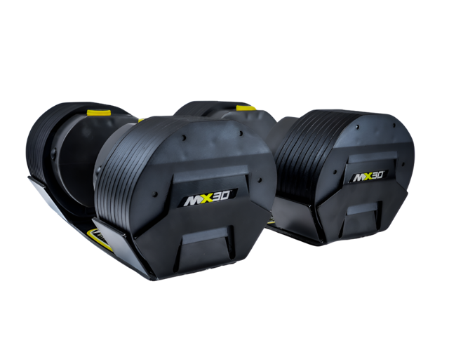 MX30 Rapid Change Adjustable Dumbbells (7.5 lbs to 30lbs) (Pair)