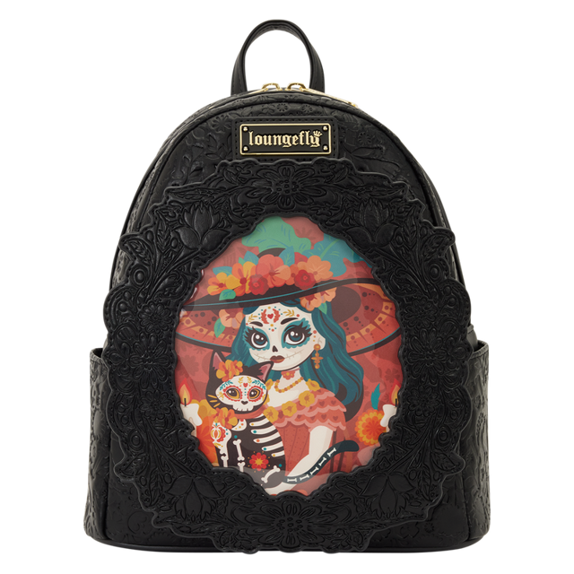Loungefly Día de los Muertos La Catrina Photo Insert Mini Backpack