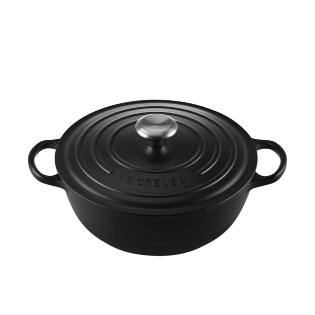 Le Creuset Signature Cast Iron Marmite 26cm - 4.1L Satin Black