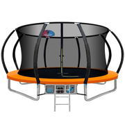 Everfit Trampoline Round with Basketball Hoop 12ft - Orange