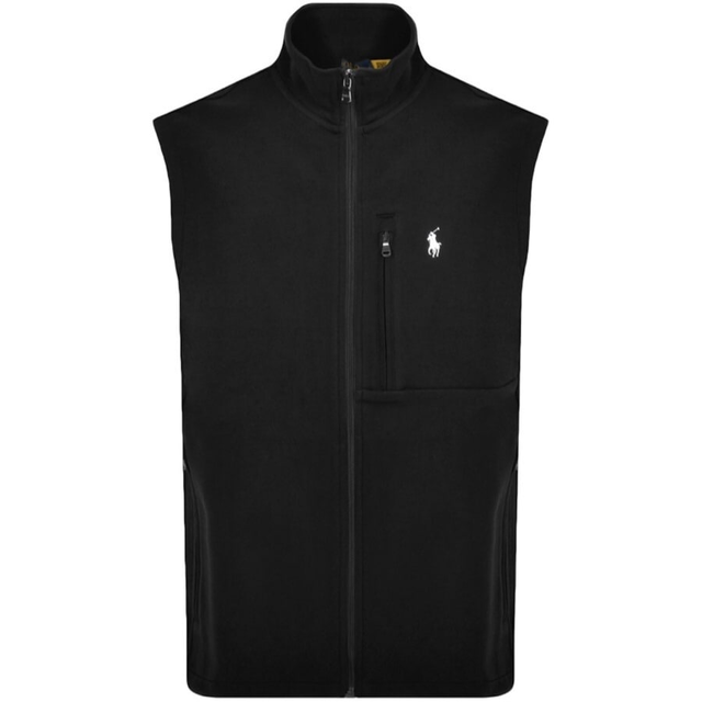 Ralph Lauren Full Zip Gilet Black