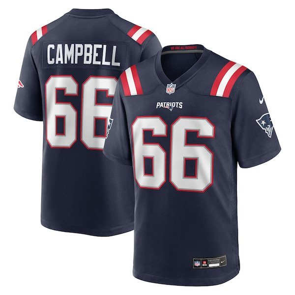 Will Campbell New England Patriots Nike 2025 NFL Draft First Round Pick Game Jersey - Navy