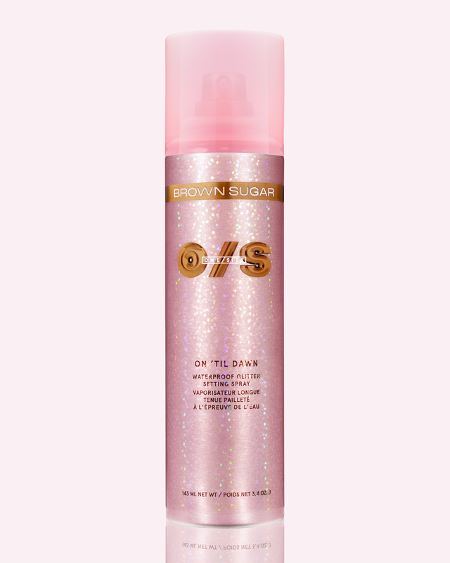 On ‘Til Dawn Waterproof Glitter Setting Spray In Brown Sugar