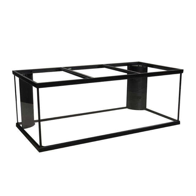 Marineland Double Corner-Flo Rectangular Aquarium Black 180 gallon 72x24x24 in SD-3