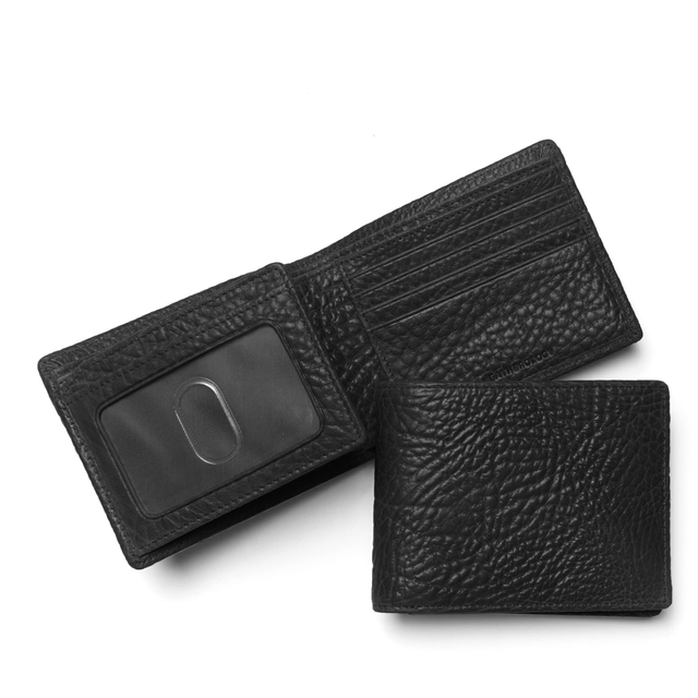 Bifold Wallet with Flap Ebony