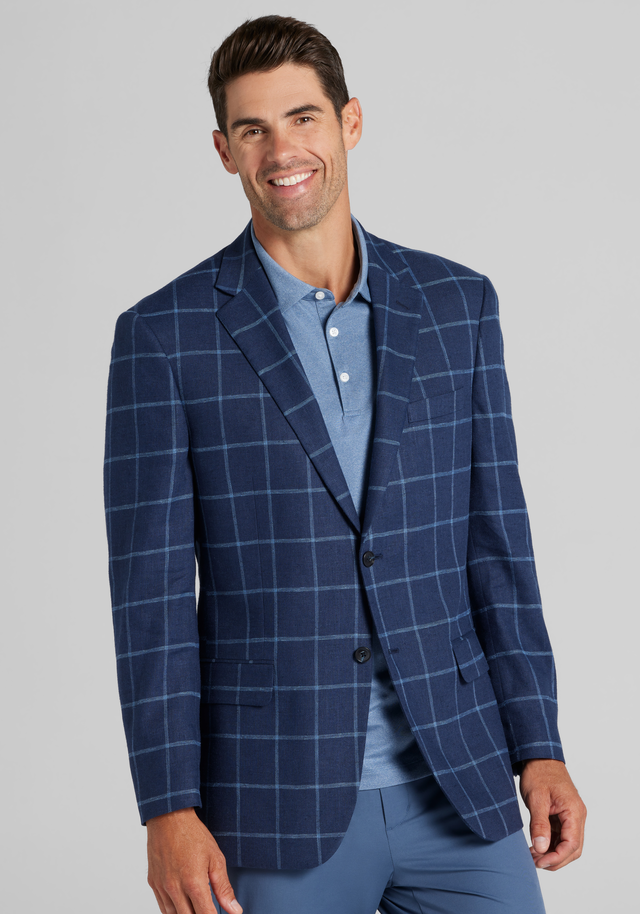 Jos A. Bank Traditional Fit Windowpane Sportcoat CLEARANCE - All Clearance | Jos A Bank