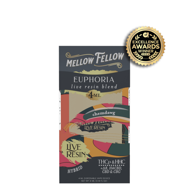 Euphoria Blend 4ml Live Resin Disposable Vape - Chemdawg (Hybrid)