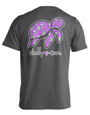 SKELETON PATTERN TURTLE COMFORT COLORS TEE