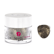 D762 Downtown Dancing Black Flake Dip Powder