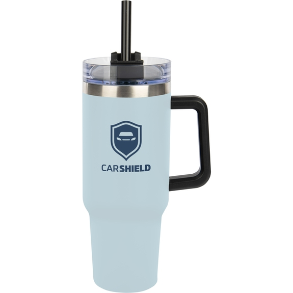 Intrepid Stainless Steel Custom Cup w/ Straw - 40 oz.