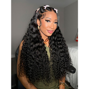 Pre-Braided Stylist Wig Loose Deep Human Hair Wig 13X6 Knotless Super Invisible LY Lace Front Wig