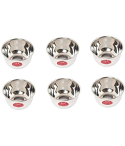 A & H ENTERPRISES - Veg Bowl / Katori /Sabzi Bowl Stainless Steel Cereal Bowl 200 mL ( Set of 6 )