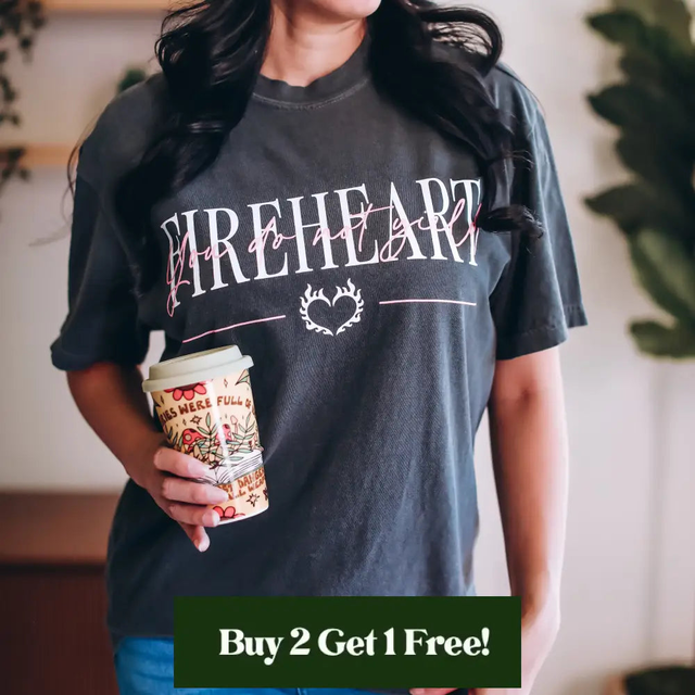 Throne of Glass Inspired: Fireheart Heavy Weight Tee