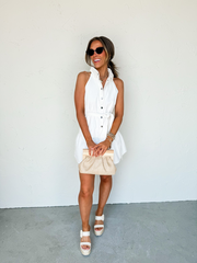Summer Sophistication Tiered Mini Dress