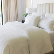 Bouclé Comforter White