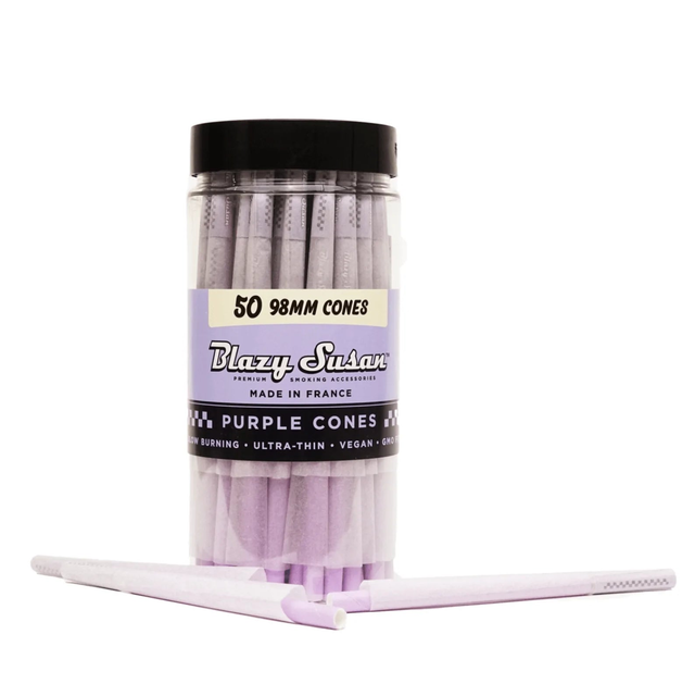 Blazy Susan 98mm Purple Cones 50Ct