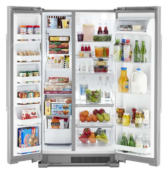 36-Inch Wide Side-by-Side Refrigerator - 25 cu. ft.