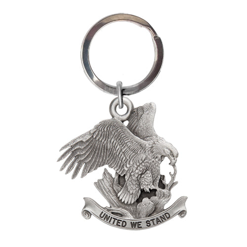Bald Eagle W/ United We Stand Key Chain