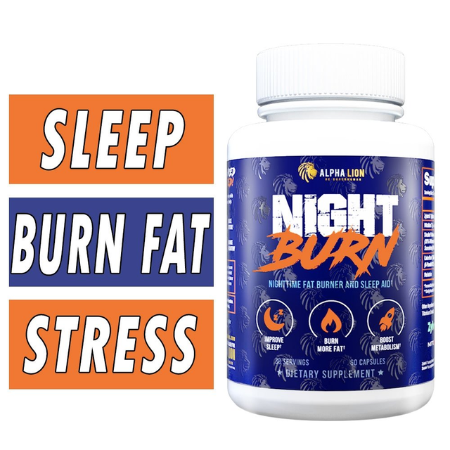 Alpha Lion Night Burn - 60 Capsules - Nighttime Fat Burner