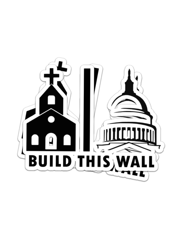 Build this wall Separation of church of state Vinyl Decal Sticker