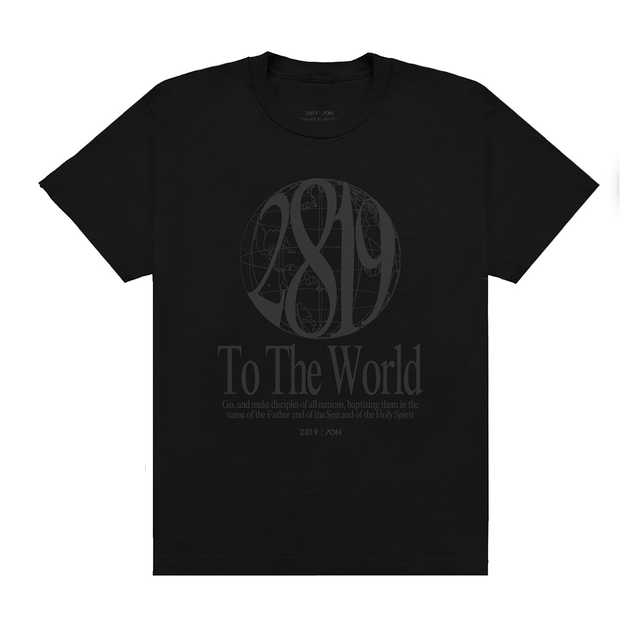 2819 To The World Tee- Black