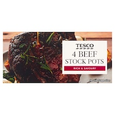 Tesco Beef Stockpot 4 Pack 112G