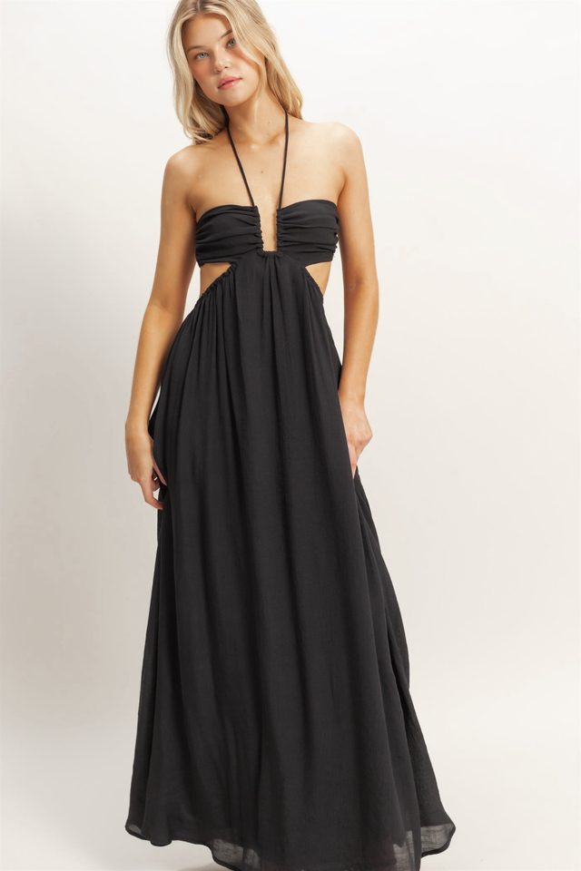 Nyra Maxi Dress in Black