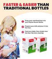 Playtex Baby™ Nurser Bottles with Drop-Ins® Liners - 3 Pack 4 oz Free Product Bundle OG (Copy)