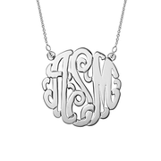 Sterling Silver Monogram Necklace