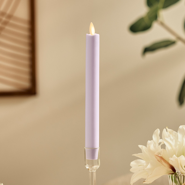 Gentle Lavender Flameless Candle Taper
