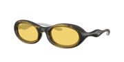 DIESEL DL3011U Yellow Metallic - Unisex Sunglasses, Yellow Lens