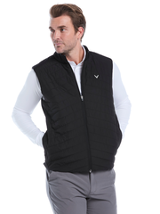 Mens Quilted Puffer Full Zip Golf Vest