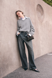 Túlméretezett gyapjúpulóver