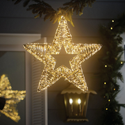 Gold Foil Micro LED Hanging Star