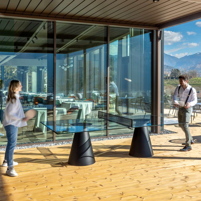 Mesa de Ping-Pong Convertible DADA GLASS por Basaglia y Rota Nodari para FAS Pendezza