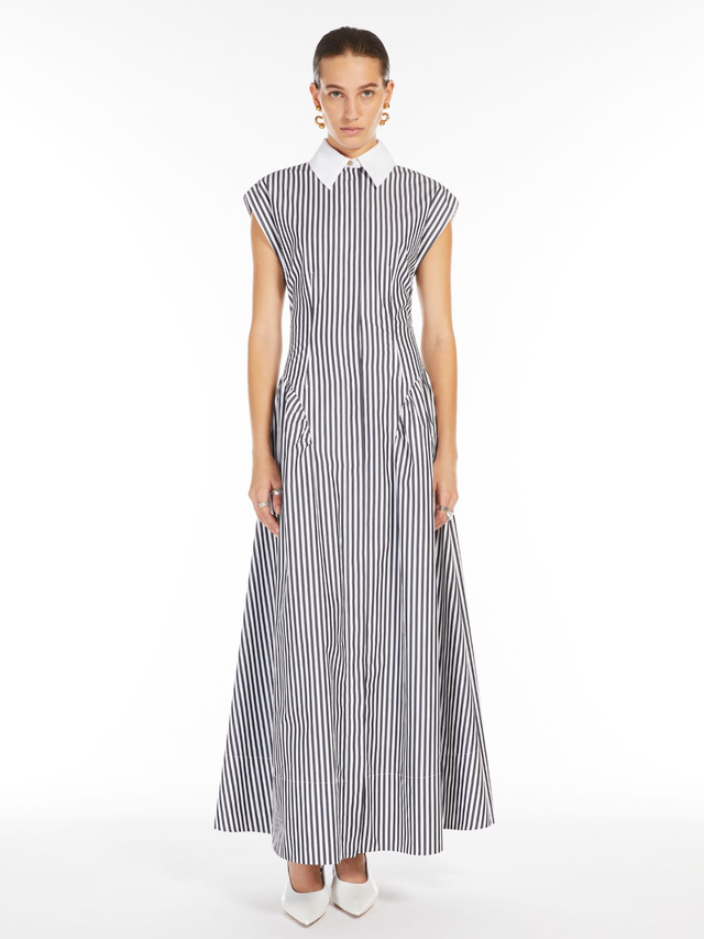 Long poplin dress - LOCUSTA