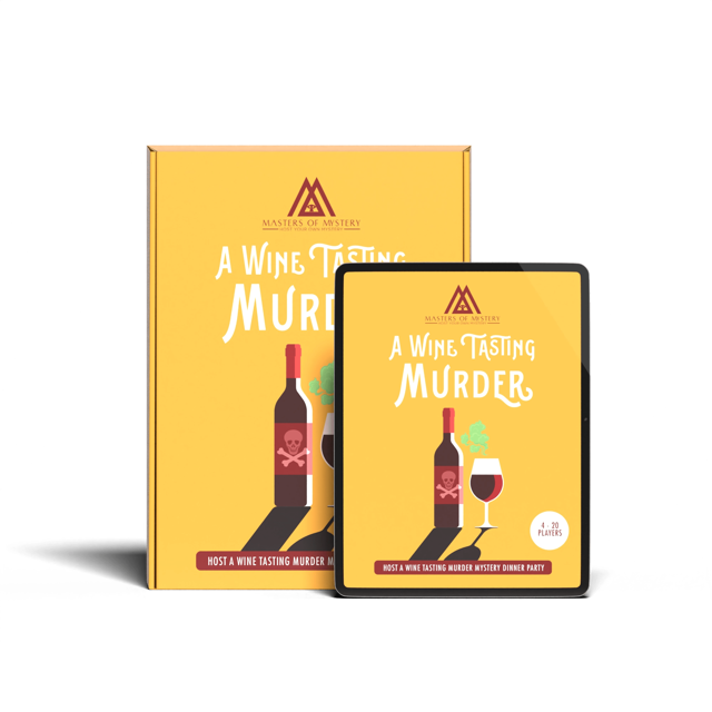 A Wine Tasting Themed Murder Mystery Game Kit