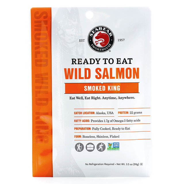 Ready to Eat Smoked Wild King Salmon