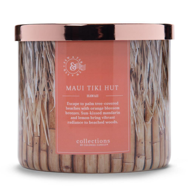 Maui Tiki Hut Candle, Travel Collection, 14.5 oz