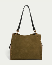 Lenox Studded Triple Entry Satchel