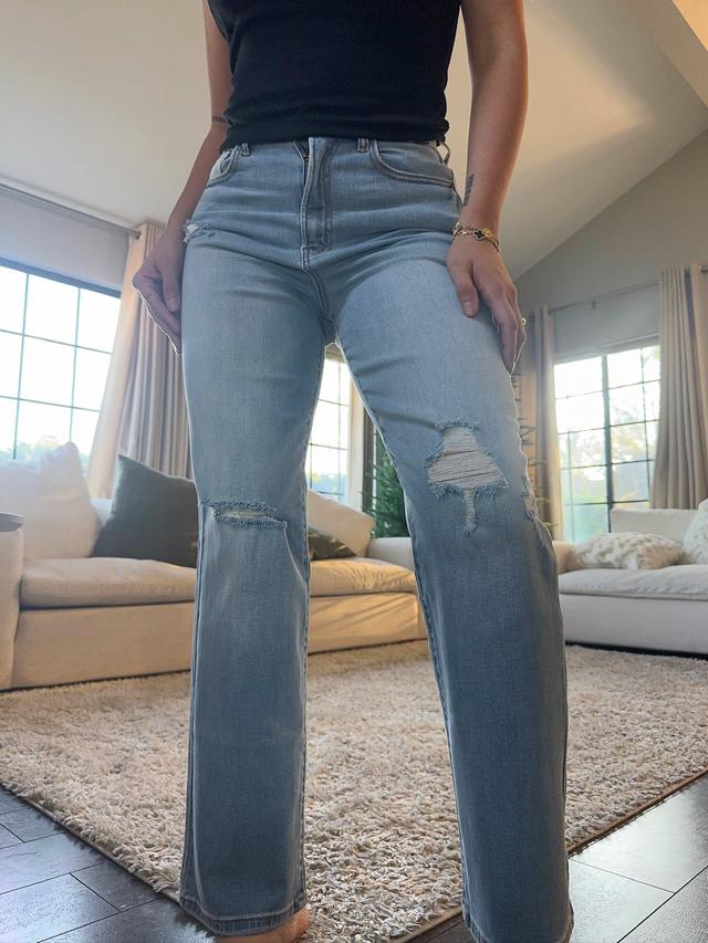 Andrea High Rise Jeans (Light Denim)