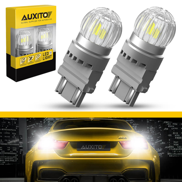 Upgraded 3157 3056 3156 4057 4157 LED Bulbs Back up Reverse Lights 400% Brighter, White, 2US6T Series
