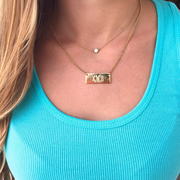 Monogram Bar Necklace