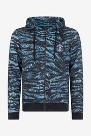 Hoodie with Tiger Skin Print