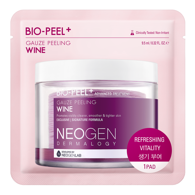 NEOGEN DERMALOGY Bio-Peel Gauze Peeling Wine 0.31 fl.oz / 9.5ml (1 Pad)