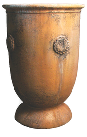 30" French Anduze Planter, Autumn Rose